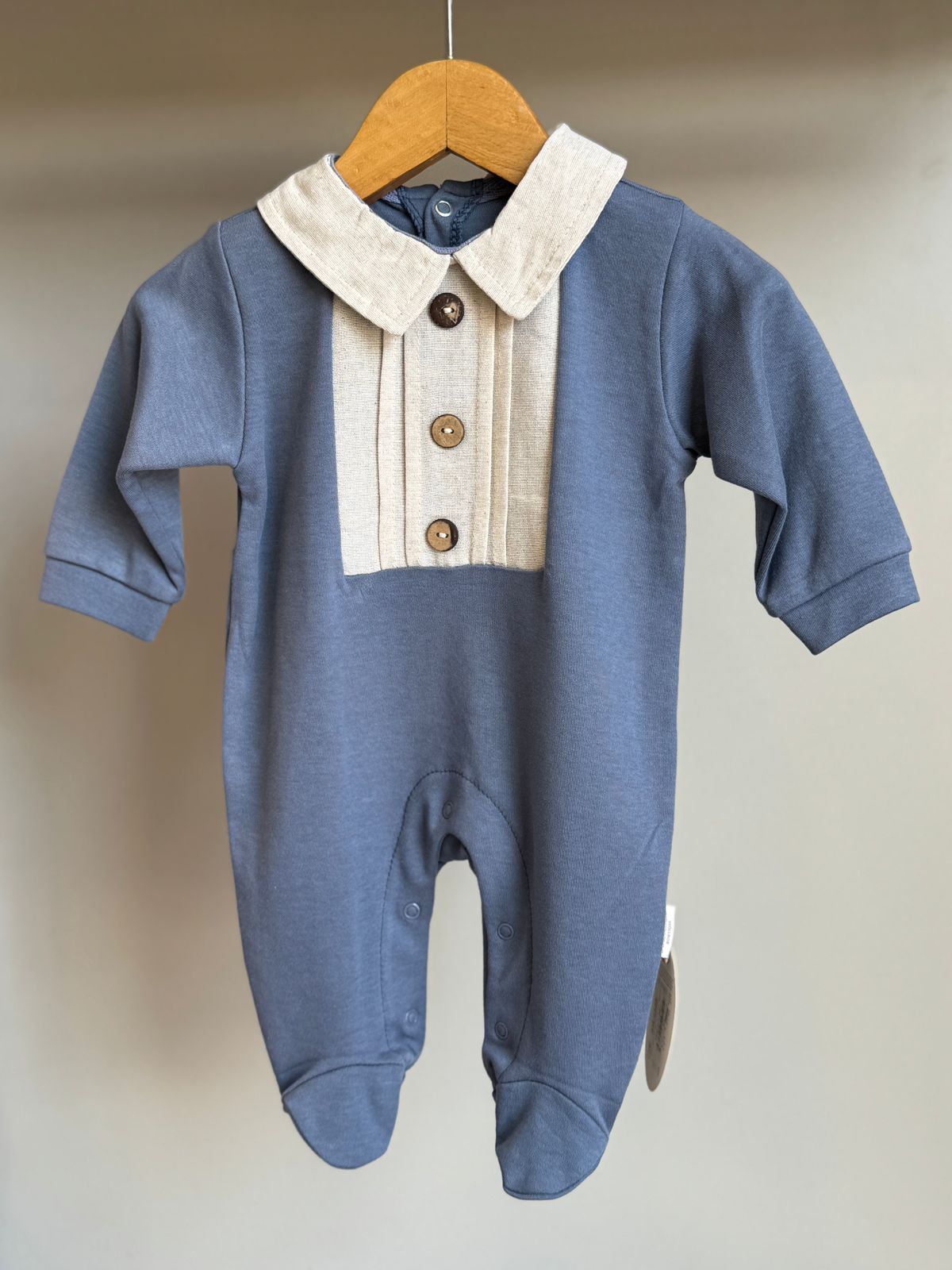 Grenouillère Coton Avec Bouton