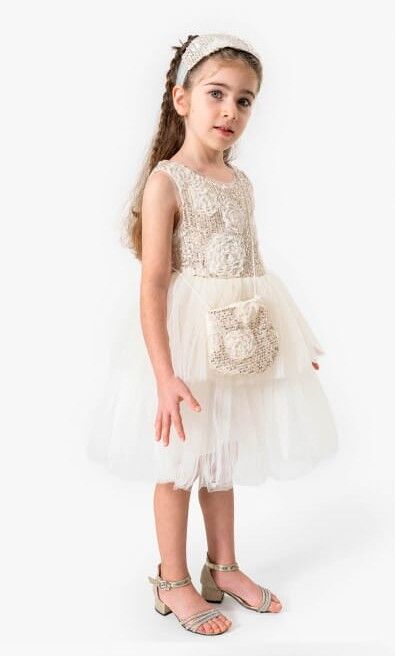Robe De Princesse Avec Bandeau Et Sac