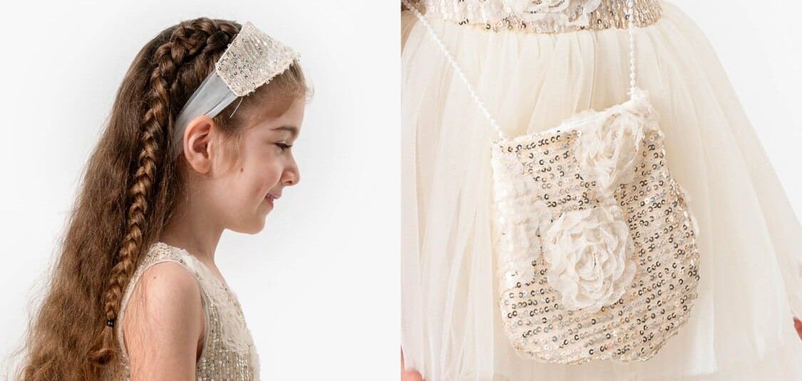 Robe De Princesse Avec Bandeau Et Sac thumbnail 3