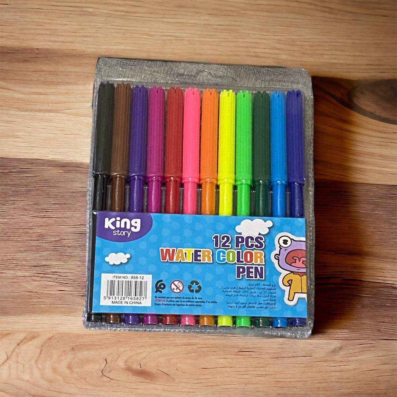 Lot de 12 Stylos Feutres pour Enfant