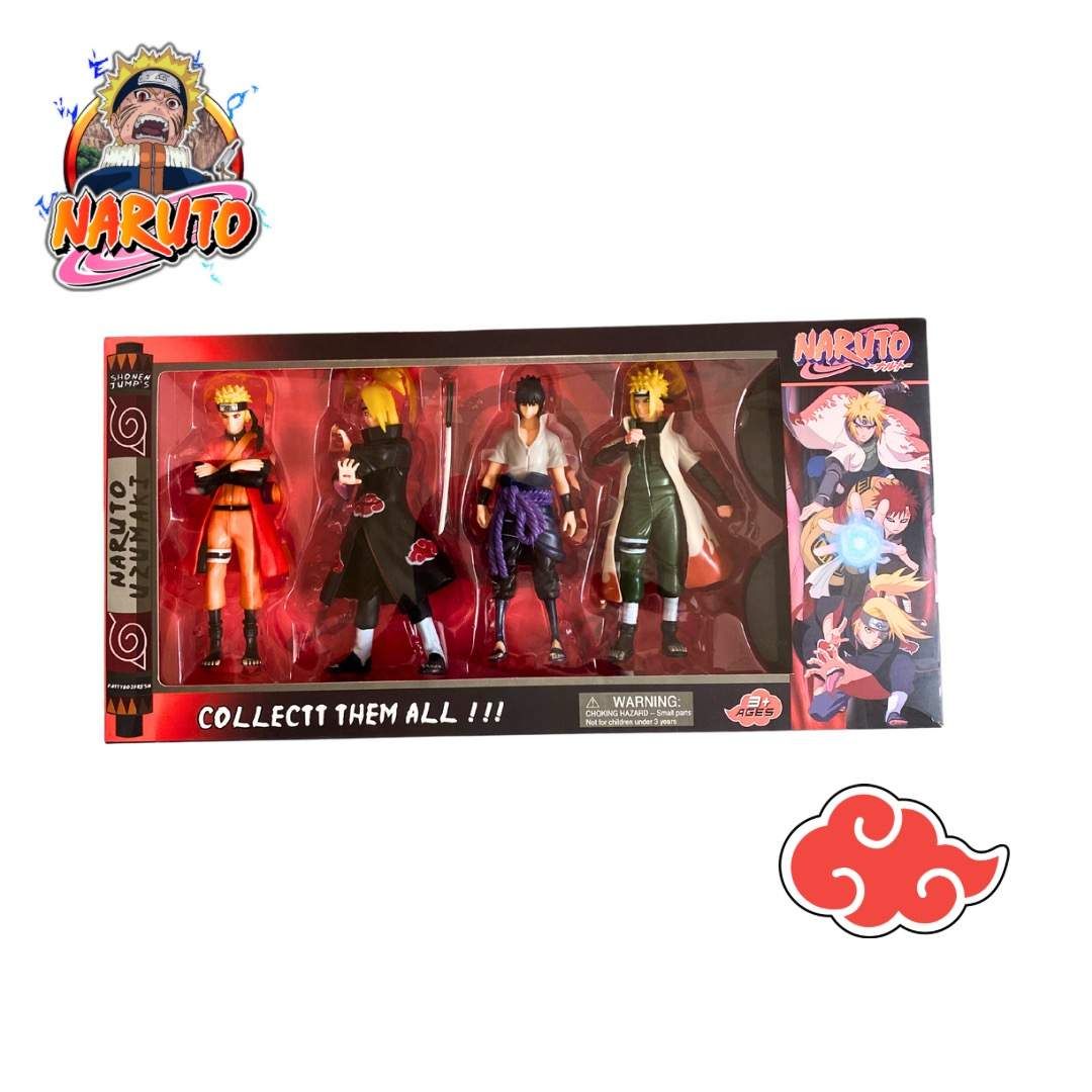 Pack De 4 Figurines Naruto Shippuden