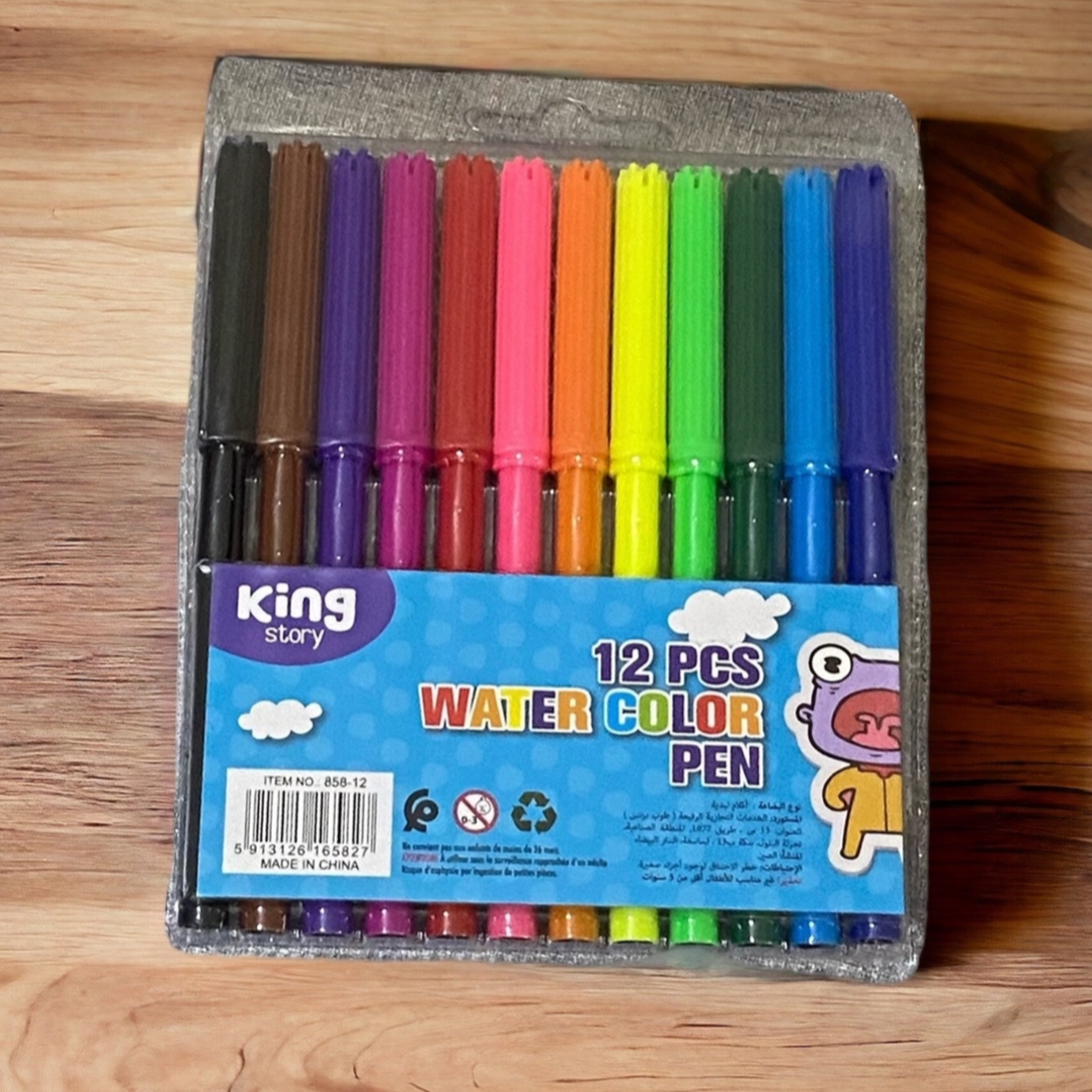 Feutres Coloriage 12 Couleurs King Pen