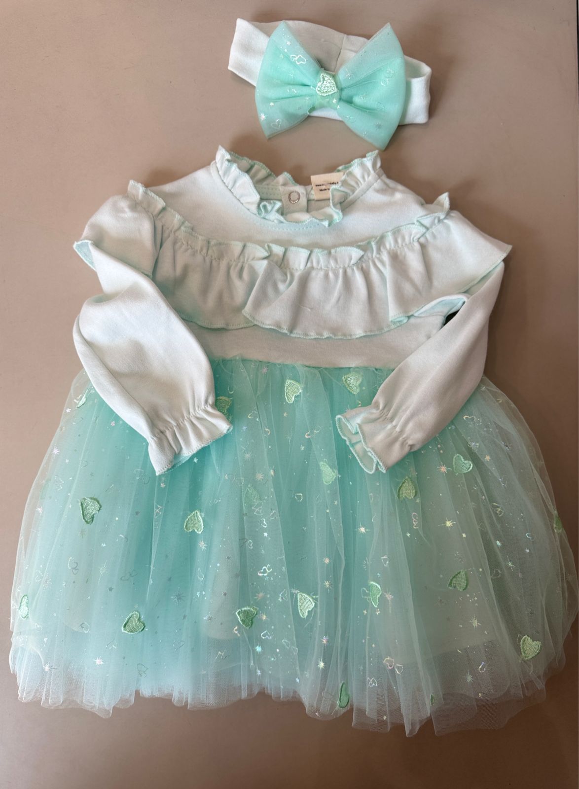Robe À Tulle Avec Bandeau Assorti