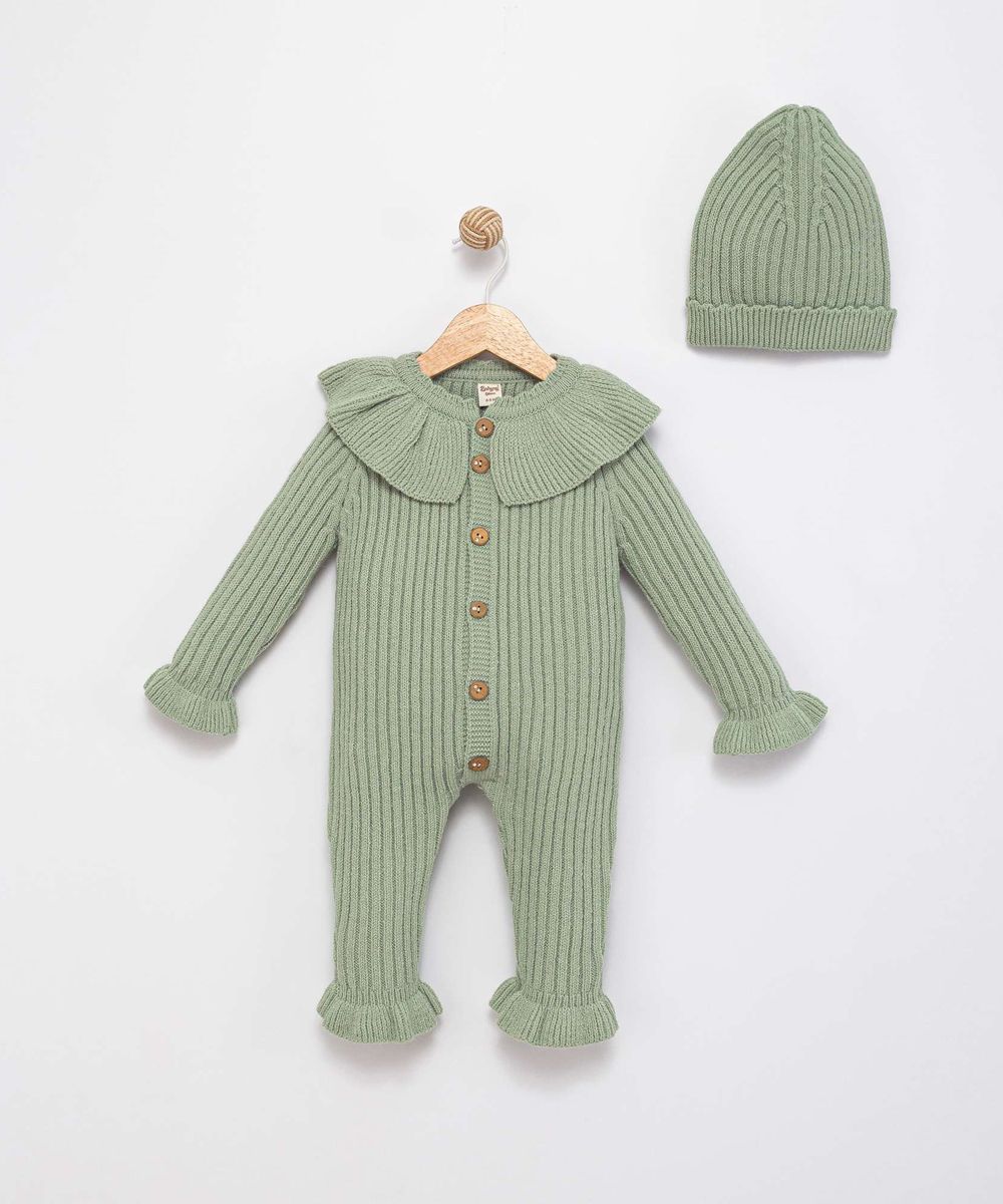 Grenouillère Tricot Vert