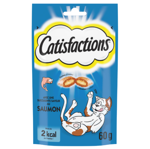 Catisfactions Friandises Pour Chat Et Chaton 60g Saumon