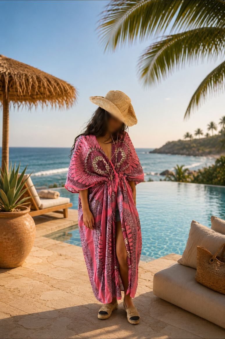 Robe de Plage Maxi - Positano Bandana 