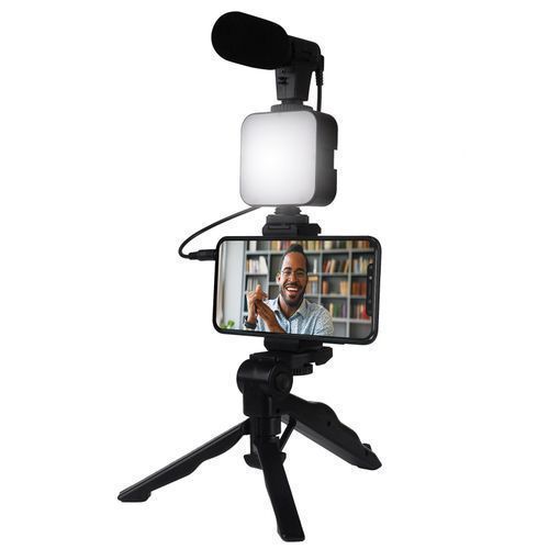 Vlogging Kit Video-making Vlogger Ay49– Trépied – Microphone – Lumière – Ay-49 thumbnail 3