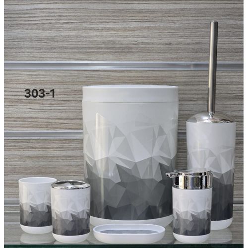 Ensemble d'Accessoires de Salle de Bain Moderne — 6 Pièces