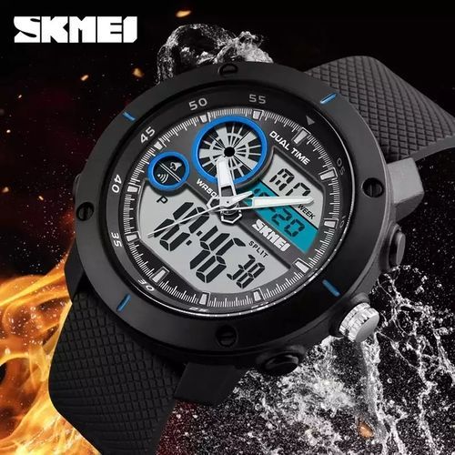 Sport Montre Double Temps Résistant À L'eau