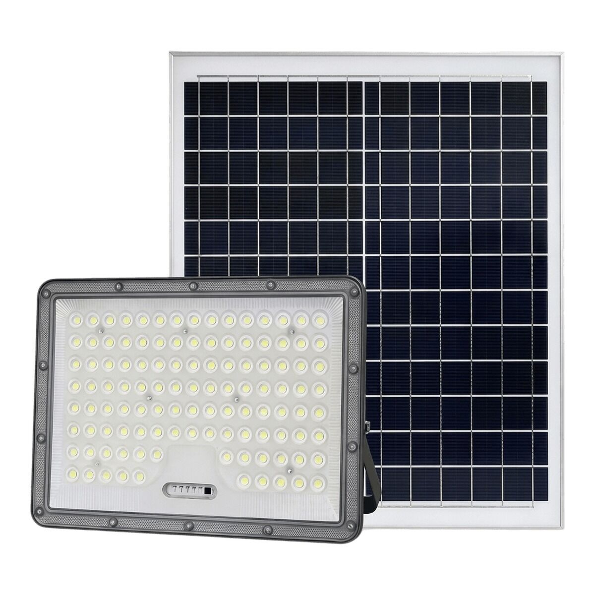 كشاف LED بالطاقة الشمسية 300 واط من بلاستيك ABS وزجاج — أسود