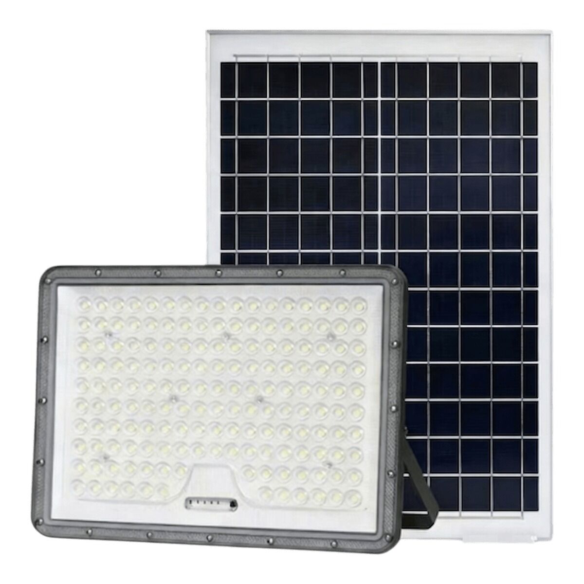 كشاف LED بالطاقة الشمسية 500 واط من بلاستيك ABS وزجاج — أسود