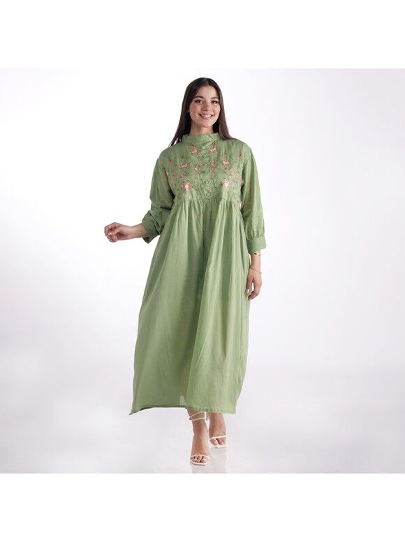 Robe Maxi Brodée