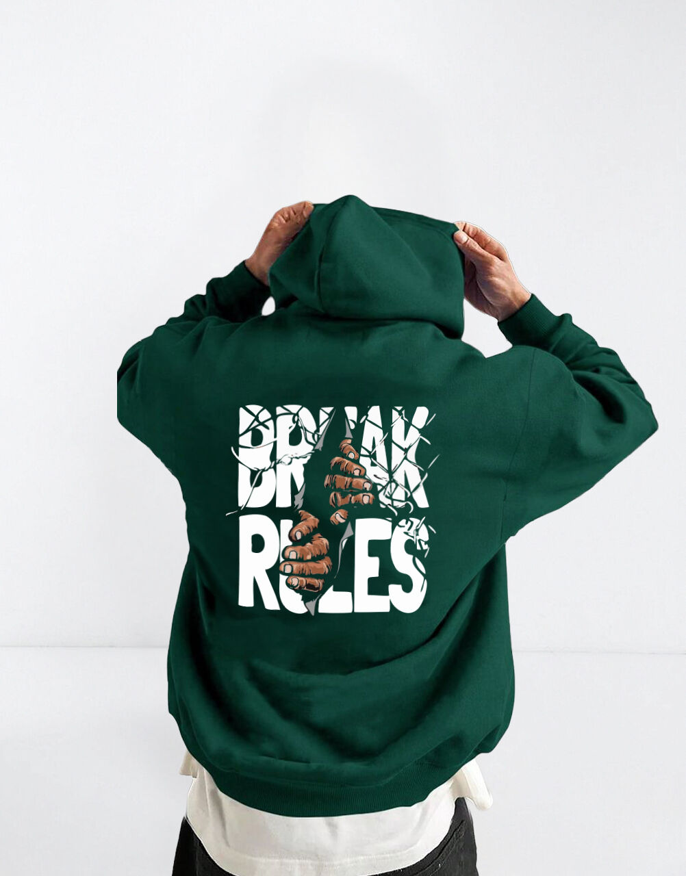 Hoodie "break-rules" Oversize