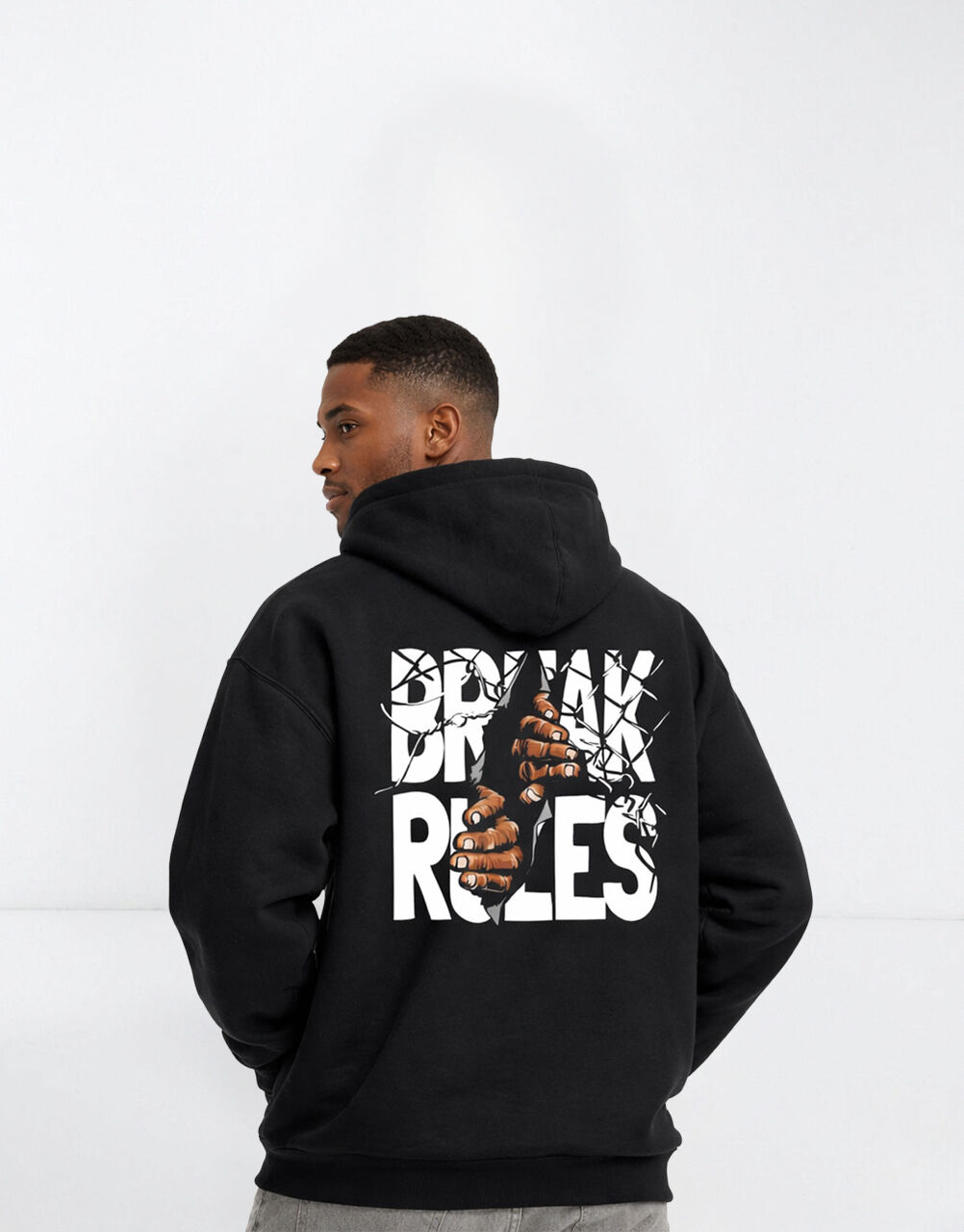 Hoodie "break-rules" Oversize