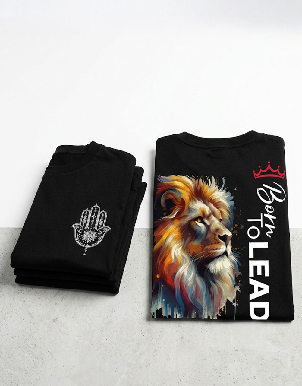T-shirt Oversize "born To Lead" thumbnail 4