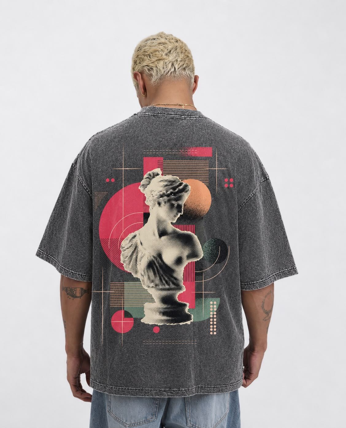 T-shirt Oversize “retro ” – Délavée