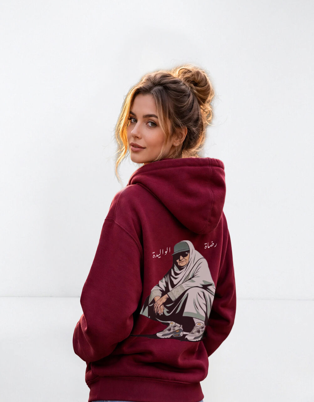 Hoodie Oversize « Rdat Lwalida » – Sweat À Capuche Unisexe