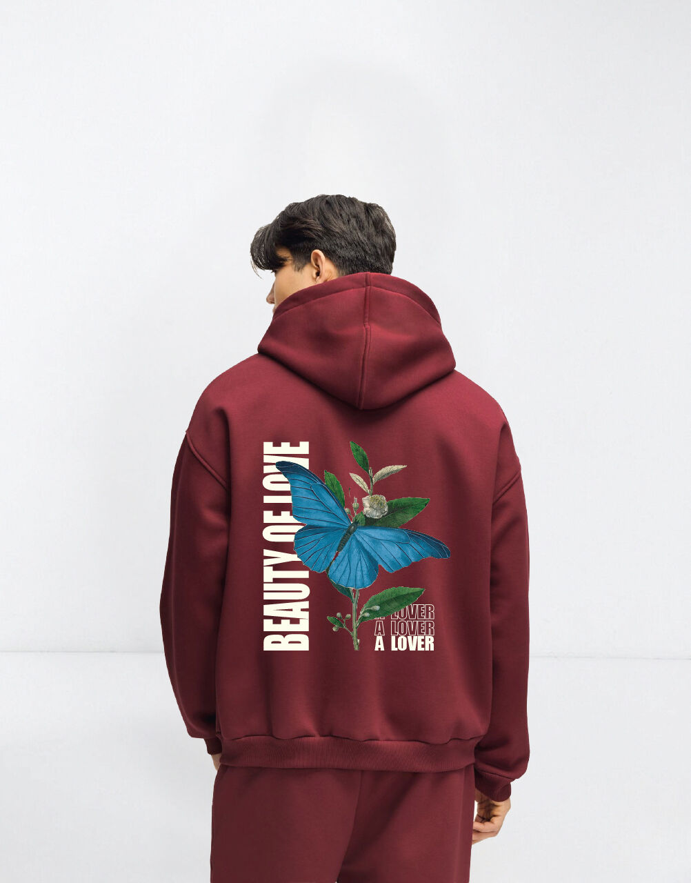 Hoodie Unisexe « Beauty Of Love » – Sweat À Capuche Avec Papillon