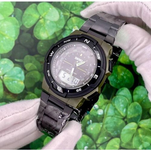 Montre À Quartz Pour Homme, Chronomètre, Chronographe, Sport, Montre-bracelet Numériques thumbnail 3