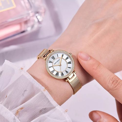 Mini Focus Montre Pour Femme Quartz, Décontractée, Bracelet En Acier