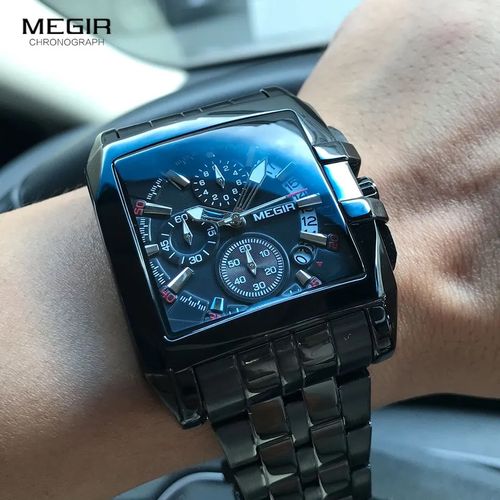 Montre Mouvement Quartz Hommes, Chronographe, Lumineux thumbnail 3