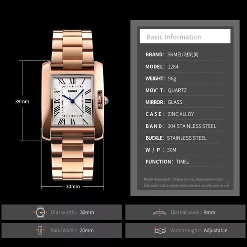  Montre Pour Femme Élégant A Quartz Acier Inoxydable