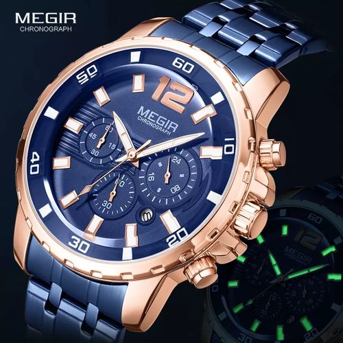 Montre Pour Homme Chronographe Mouvement De Quartz thumbnail 3