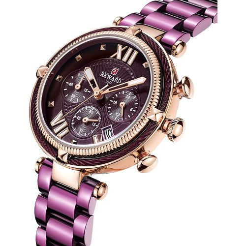 Montre À Quartz Pour Femme, Bracelet En Acier