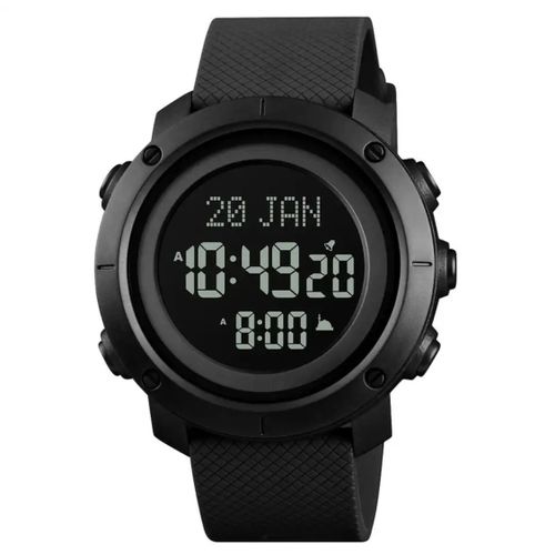  Montre Qibla Numérique, Avec Compte À Rebours, Lumière Led, Réveil, 5 Bars