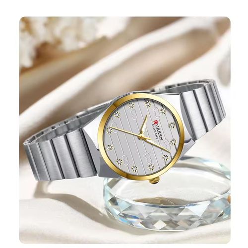  Montre Pour Femme Montre-bracelet En Acier Inoxydable Bracelet Étanche
