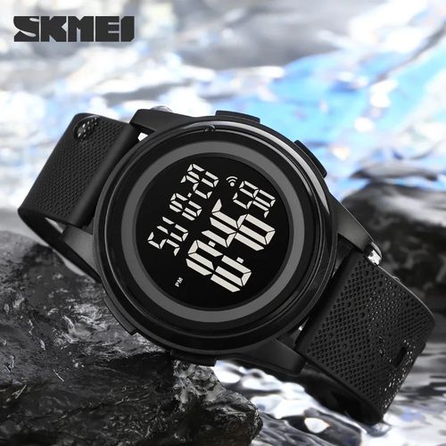  Montre Numérique Pour Homme, Avec Compte À Rebours, Design Décontracté, Lumière Led, Réveil