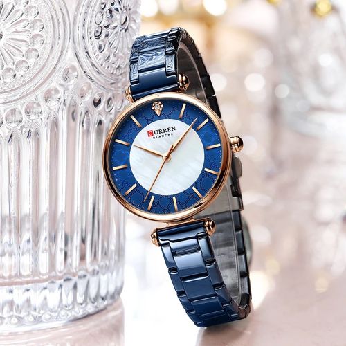 Montre-bracelet À Quartz Femmes Simple Et En Acier Inoxydable thumbnail 3