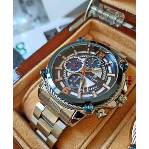 Élégante Montre-bracelet Acier La Mode Des Hommes