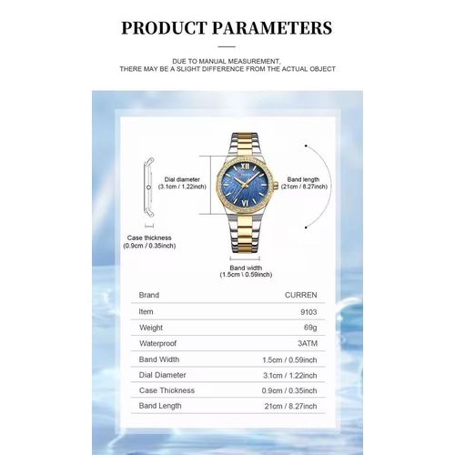 Montre-bracelet En Acier Inoxydable Pour Femme thumbnail 3