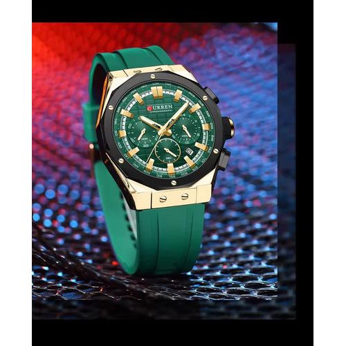 Montre-bracelet Étanche Chronographe Date - Montre Militaire Haut Silicone