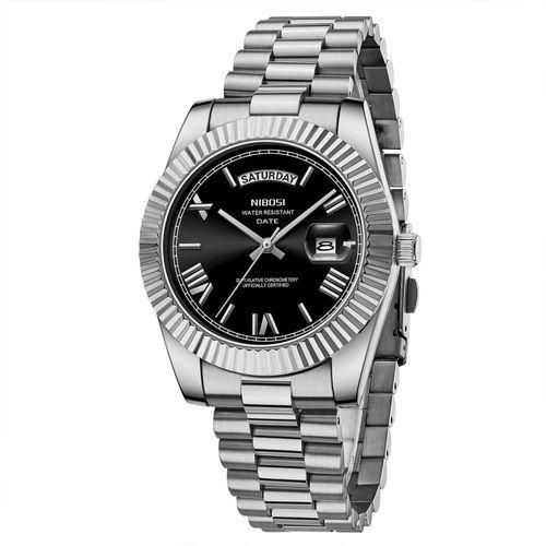 Montre À Quartz 30m Étanche Classique Calendrier Horloge Créative Hommes