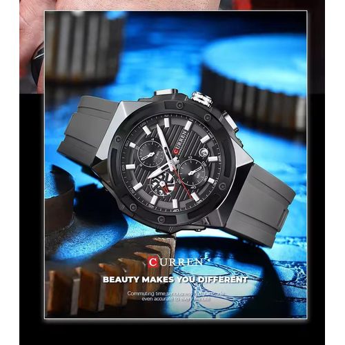 Montre À Quartz Étanche Bracelet En Silicone Sport