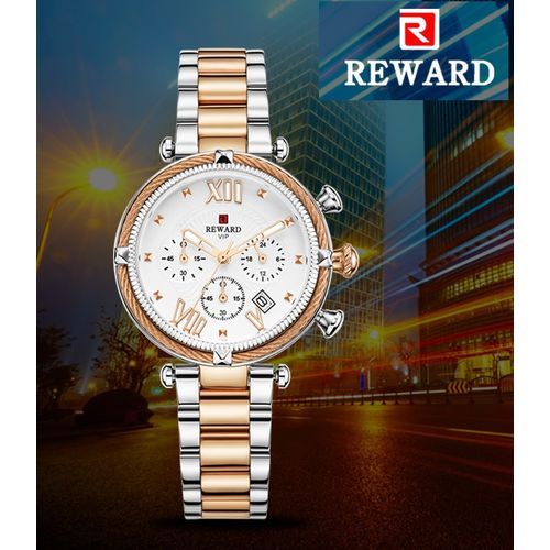 Montre Pour Femme Chronographe Imperméable Acier Inoxydable