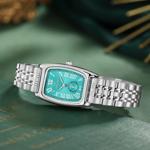  Montre À Quartz En Acier Inoxydable Pour Femme, Étanche