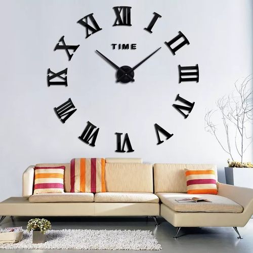 Horloge Murale 3d – Noir