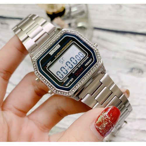  Montre Numérique Étanche Avec Bracelet En Acier