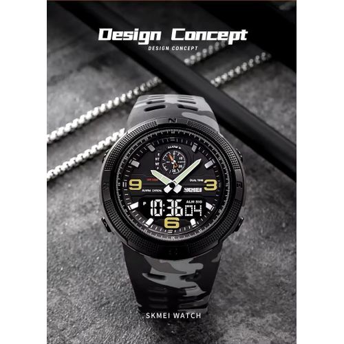  Montre Numérique De Sport Pour Homme – Étanche 50 M, Led Et Chronomètre