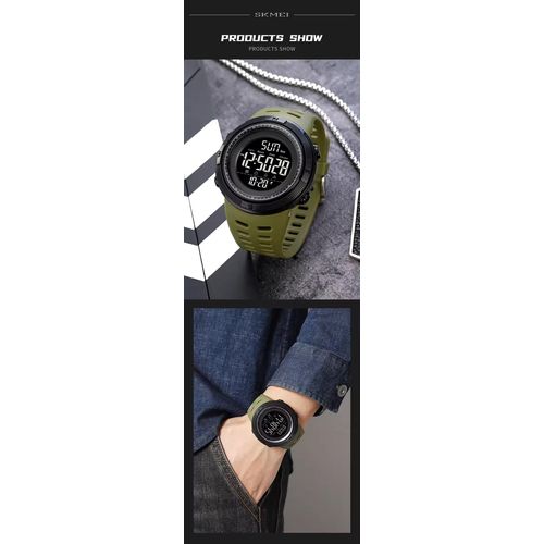Montre Numérique De Sport Pour Homme – Étanche 50 M, Led Et Chronomètre thumbnail 3