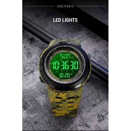  Montre Numérique De Sport Pour Homme – Étanche 50 M, Led Et Chronomètre