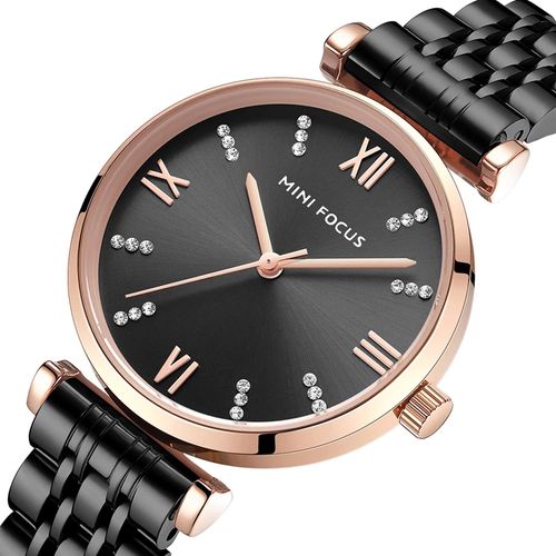 Montre Quartz, En Acier Inoxydable Avec Un Design Analogique