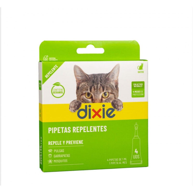 Pipettes Répulsives Antiparasitaire Pour Chats - 4 Pipettes