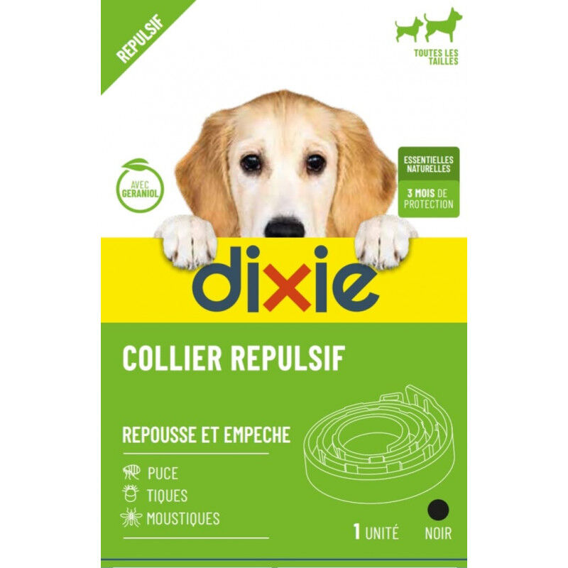 Collier Antiparasitaire Répulsif D’insectes Puce, Tiques Et Moustiques Pour Chien