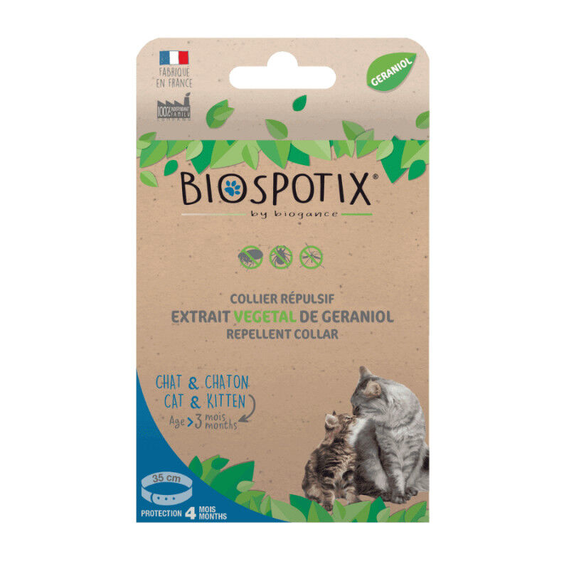 Collier Répulsif Antiparasitaire - Chat Et Chaton - Biospotix