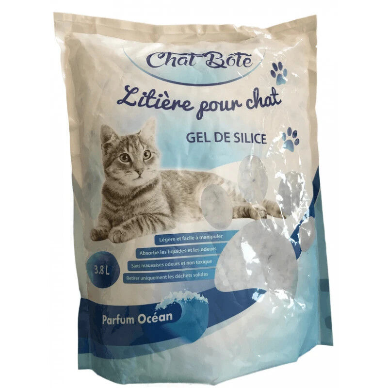 Litiere Gel De Silice - Parfum Ocean - Chat Bote