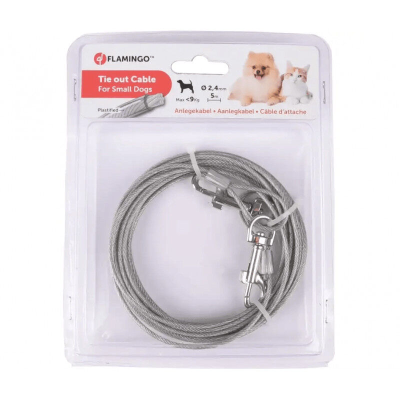 Cable De Niche Plastifié Pour Petit Chien